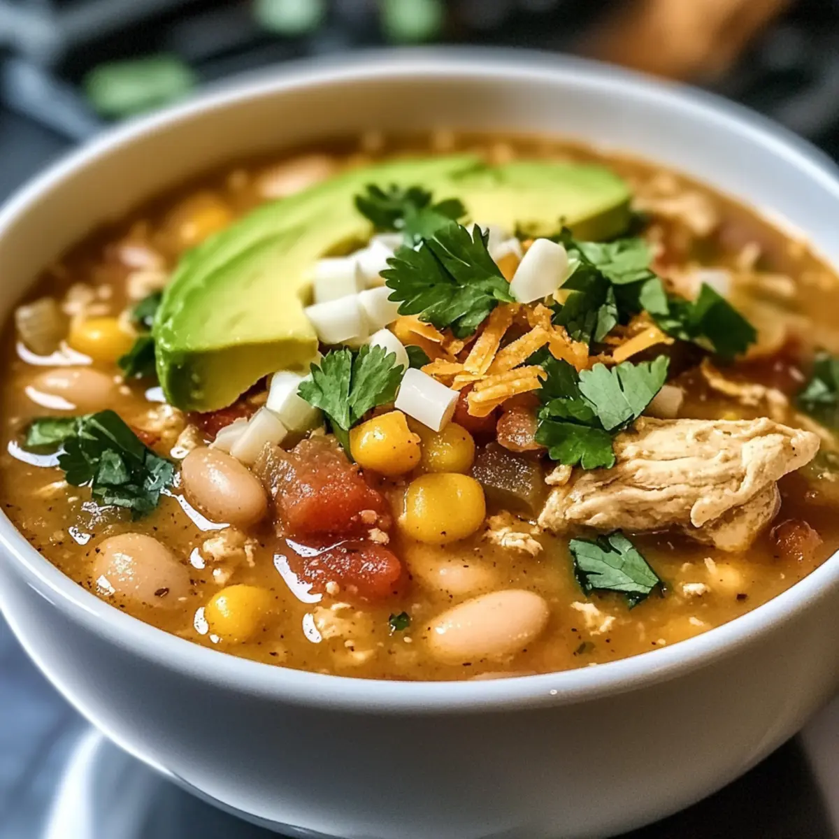 Crockpot Gesundes WeiAes HA¼hnchens Chili vwifnq